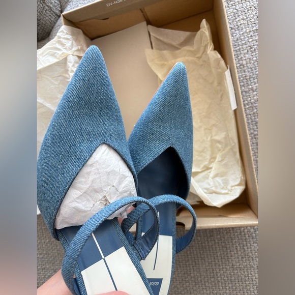 Dolce Vita Kanika Denim Pointed-Toe Heels Size 9 brand new - Picture 12 of 13